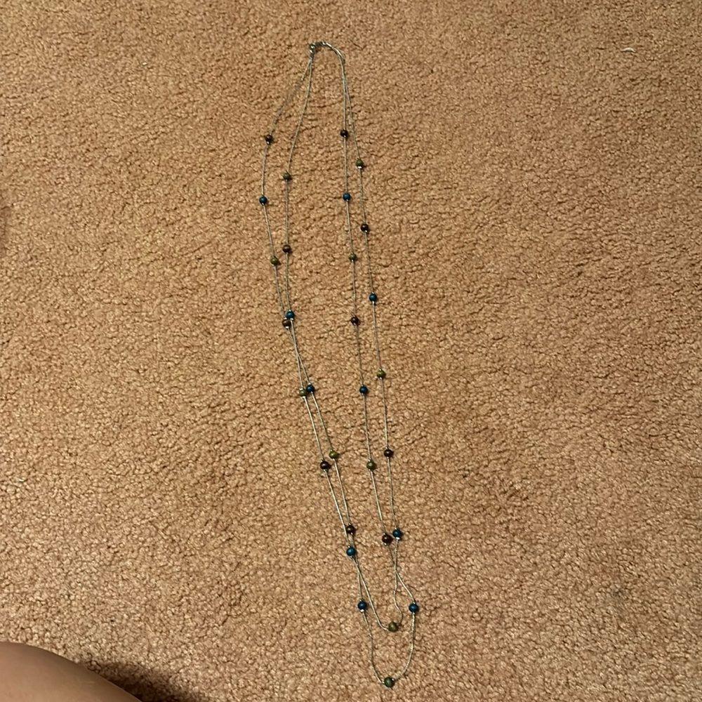 Long beaded necklace